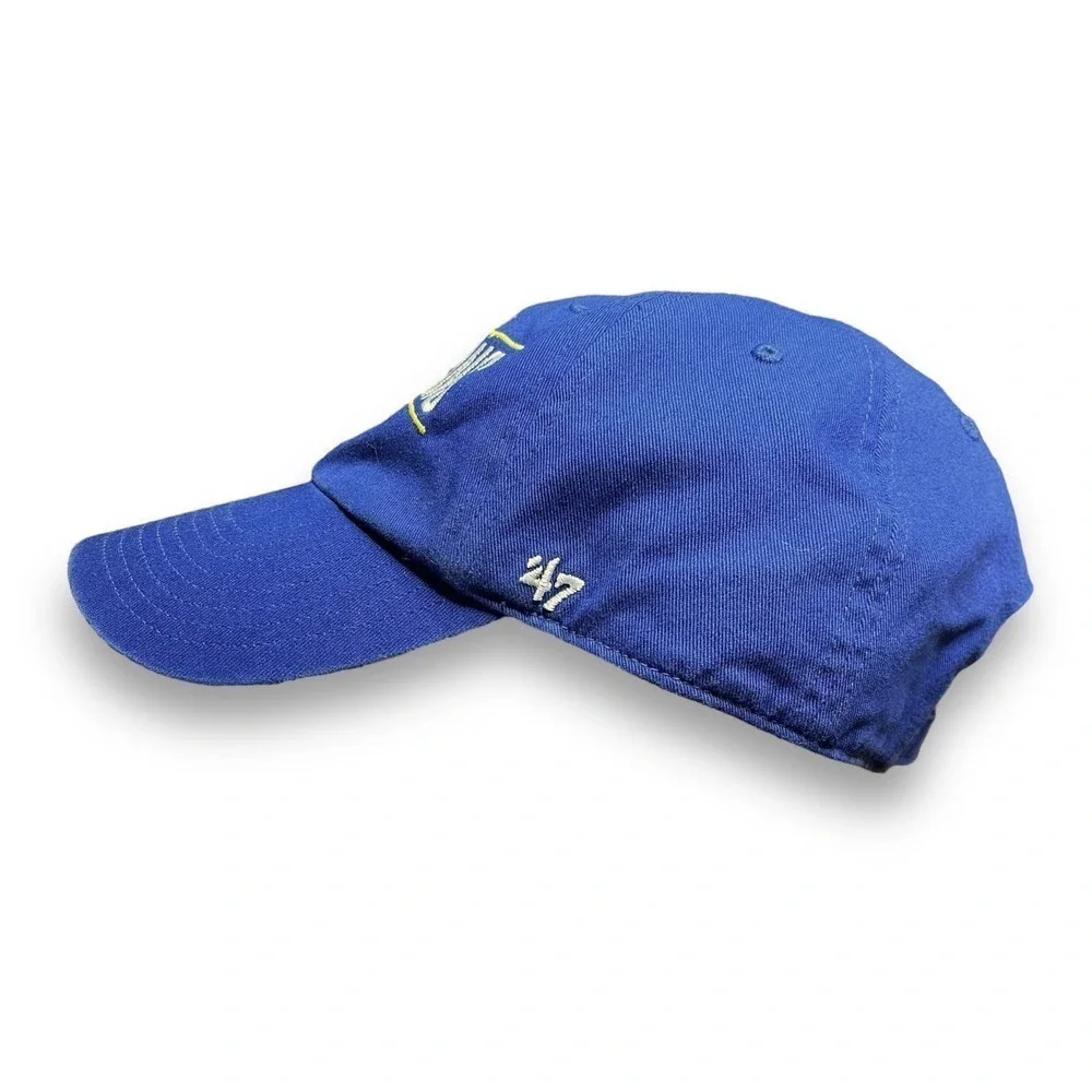 47 Brand Golden State Warriors Cap Mens Blue Adjustable Embroidered Hat OSFM